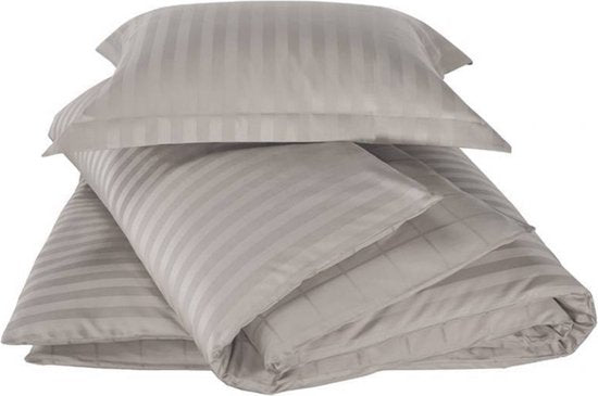 De Witte Lietaer Bettbezug Baumwolle Satin Zygo - Twin Jumeaux - 240 x 220 cm - Taupe