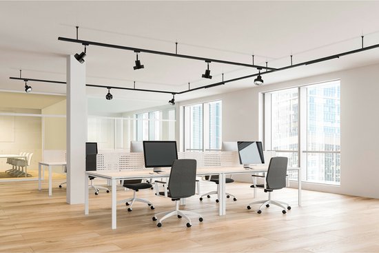 LED-Schienenbeleuchtung – Track Spot – DUOLINE – 2-Phasen – GU10-Fassung – rund – mattgold – Aluminium