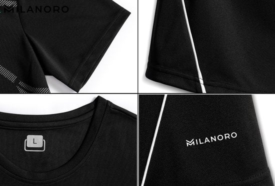 Milanoro - Stylisches Sporttrikot für Männer - Grün - 3XL