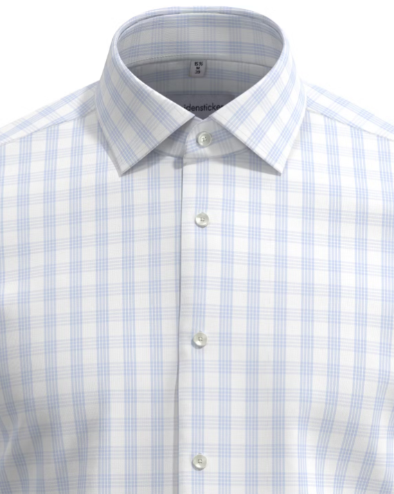 Seidensticker Kent Business Hemd Slim Fit - Größe XL - hellblau