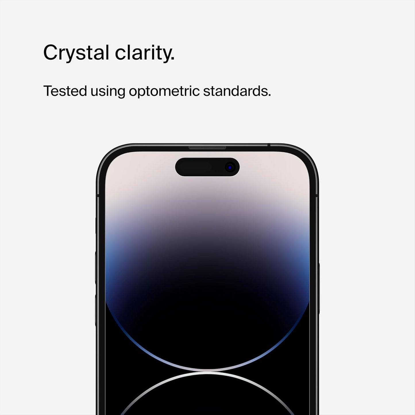 Belkin Privacy TempeRedGlass Displayschutzfolie für iPhone 14 Pro - 20 x 100 mm - Schwarz - Antimikrobiell, kratzfest und fingerabdruckabweisend