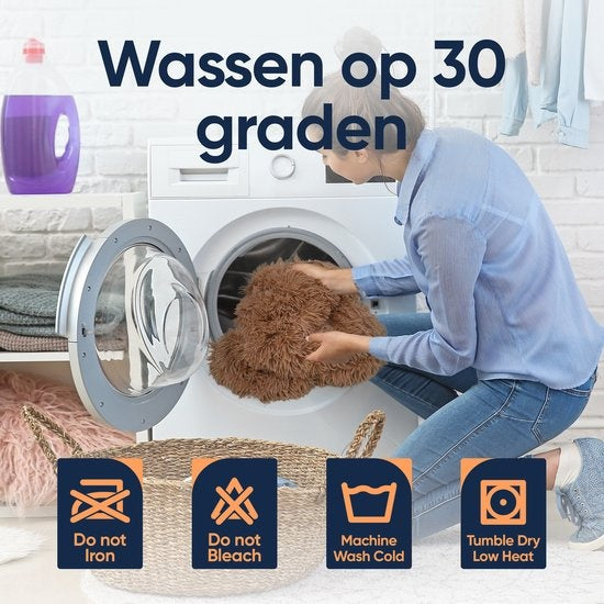 Happysnuts Donut Hundekorb 120cm - Extra groß - flauschig - Luxus Hundebett - Hundebett - waschbar - grau