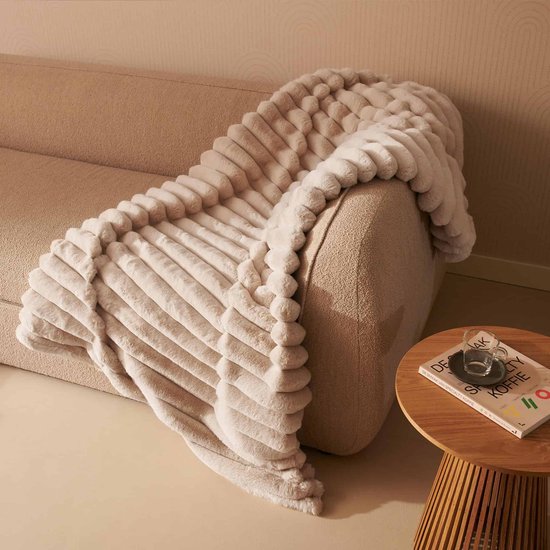 Duux Yentl Striped Electric Heat Blanket 200x200 cm - 9 Einstellungen - Grau