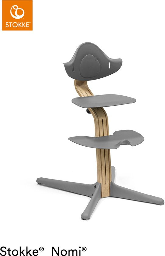 Stokke® Nomi® Kinderstuhl – Eiche – Grau