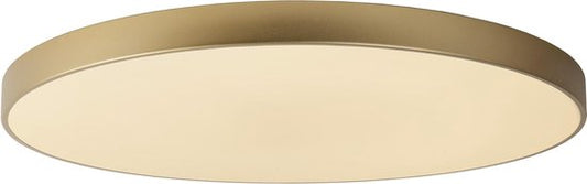 Lucide UNAR – Deckenleuchte – Ø 80 cm – LED 3-Stufen-Dimmer – 1x80 W, 2700 K – Mattgold / Messing
