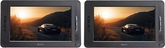 Denver Tragbarer DVD-Player für das Auto - 10 Zoll - 2 Bildschirme - inkl. Kopfstützenhalterung - USB - MTW1098