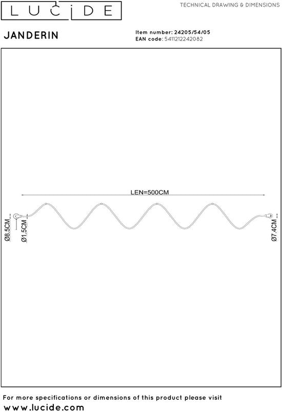 Lucide JANDERIN – Wandleuchte – LED, dimmbar – CCT