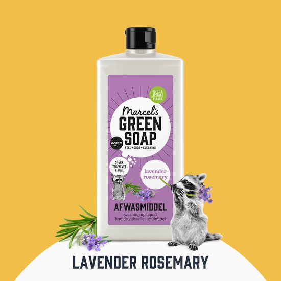 Marcel's Green Soap Spülmittel – Lavendel & Rosmarin – 6 x 500 ml
