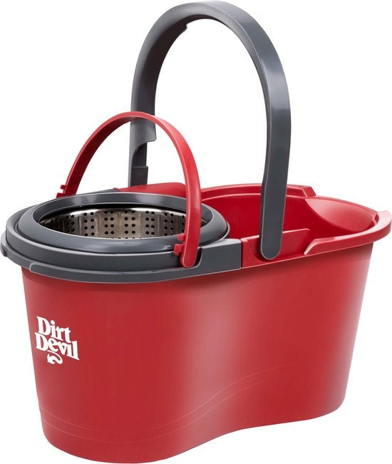 Dirt Devil Wischsystem mit Wringer - 16 L - 17âŒ€ x 98 - 118 CM - Rot