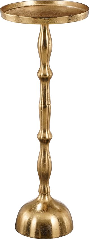 Mica Decorations Duco Beistelltisch – H 66 x Ø 25 cm – recyceltes Aluminium – Gold