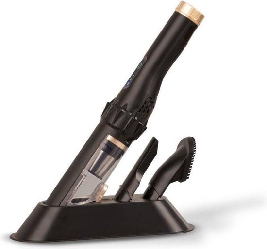 Livington Prime Everyday kabelloser Handstaubsauger ohne Beutel – Handstaubsauger mit einer Leistung von 90 Watt – inkl. 3 Aufsätze – schwarz
