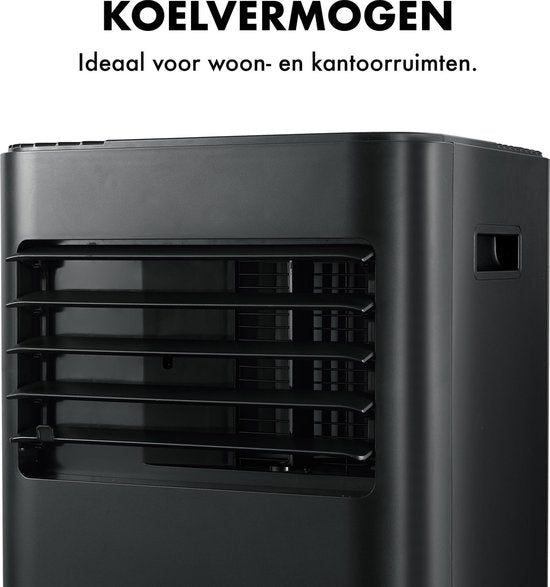 MOA - A010B - Klimagerät - 9000 BTU - mit Rädern - inkl. Fensterdichtungsset - Schwarz