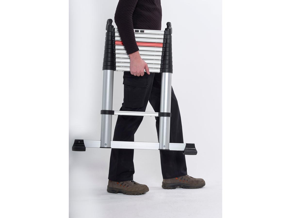 Altrex Teleskopleiter Smart Active Up – 1x13 Sprossen – kompakt und sicher – Größe 1x13