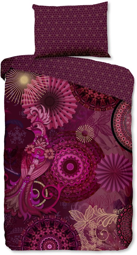 Hip - Bettbezug "Miska" - Bordeaux - 140x200 cm