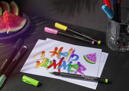 Faber-Castell Pinselstifte – Black Edition – 20 Farben im Kartonetui – FC-116452