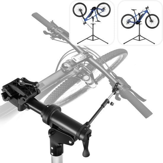 tectake - Fahrradreparaturständer Tristan - Schnellspanner - Spannkopf - 360° drehbar - höhenverstellbar - Max. 50kg. - Montageständer - Geeignet für E-Bikes Elektrofahrrad - 404920