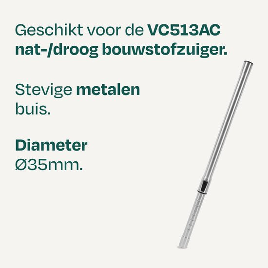 VONROC Teleskop-Saugrohr – für den VONROC Nass-/Trocken-Baustaubsauger VC513AC