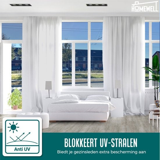 Homewell Sunproof HR Fensterfolie 90x300cm - Statische Isolierfolie mit Spiegeleffekt - Silber (inkl. Rakel)