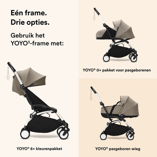 Stokke® YOYO 3 Rahmen – Leichter Klappkinderwagen | Weiß