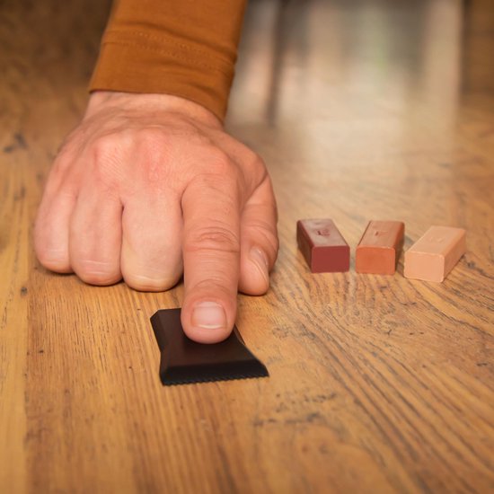 VONROC Reparaturset für Laminat & Holz - Inkl. 11 mischbaren Farben und Batterien