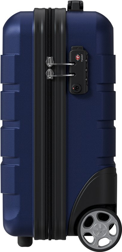 TRVLMORE Handgepäckkoffer – 40 x 30 x 20 cm – Unter-Sitz-Gepäck – 24 l – TSA-Schloss – 2 Rollen – Dunkelblau