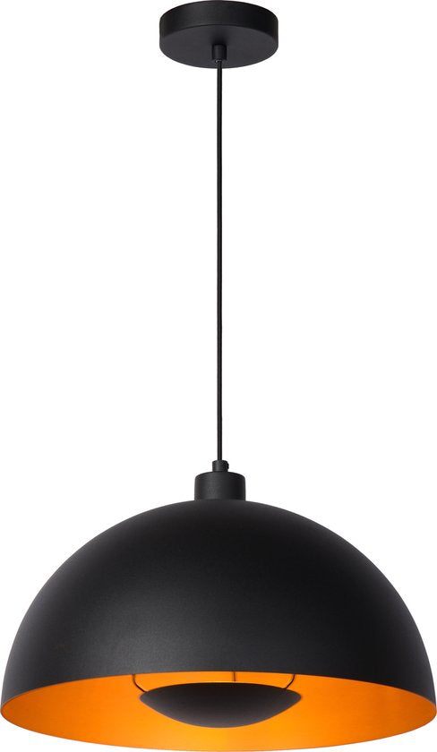Lucide SIEMON – Hängeleuchte – Ø 40 cm – 1xE27 – Schwarz