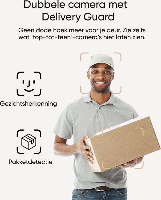 eufy Security E340 Video-Türklingel – Video Doorbell – Dual-Cam-Technologie – 2K-Full-HD-Auflösung – Farb-Nachtsicht – KI-Paketerkennung – Keine monatlichen Kosten – Kabellose Installation – Kompatibel mit Alexa und Google Assistant