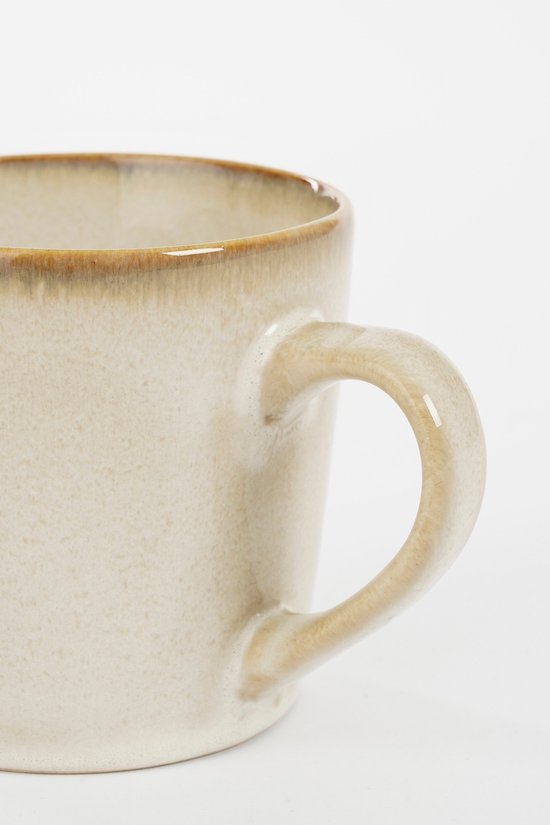 Mica Decorations Racco Geschirrset, 16-teilig – für 4 Personen – Steingut – Beige
