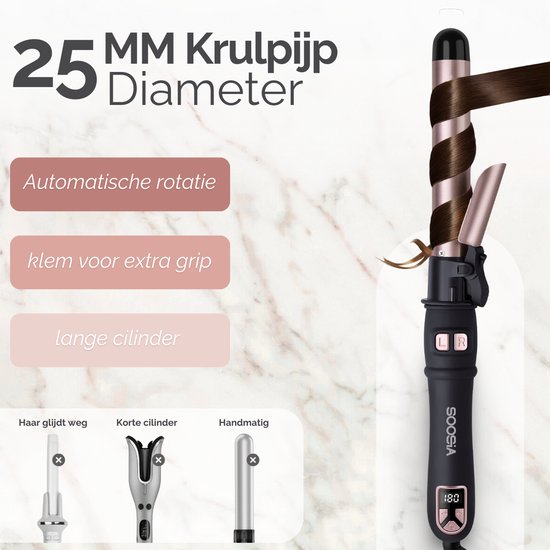 Soosia Automatischer Lockenstab - Automatischer Lockenstab - Lockenwickler - Lockenwickler - Lockenstab