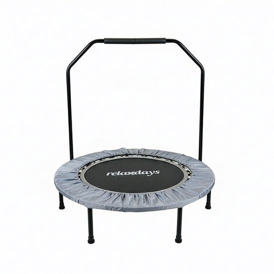 Fitness-Trampolin – Ø 102 cm – zusammenklappbar – grau