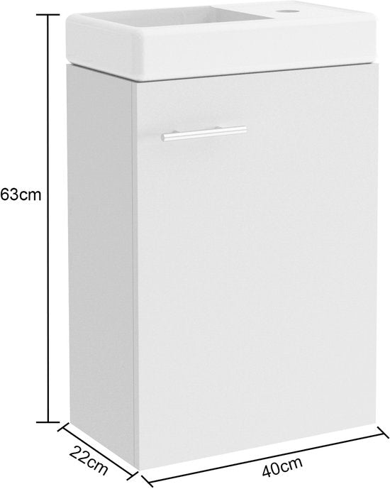 VDD - Toilettenschrank - Brunnenschrank - Toilettenmöbel - Waschtischunterschränke - Waschtischschrank - Toilettenschrank mit Waschbecken - Brunnenschrank mit Waschbecken