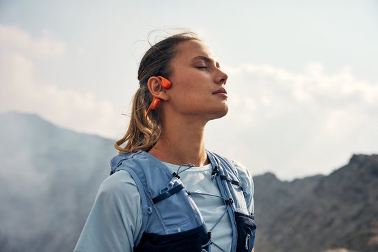Shokz OpenRun Pro 2 – Knochenleitung – Sport-Kopfhörer – Orange