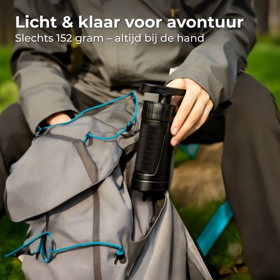 Nuvance Wasserfilter mit Pumpe - Wasserreiniger - Filtert 3000L - BPA frei - Wasserfilter Survival - Leichtgewicht