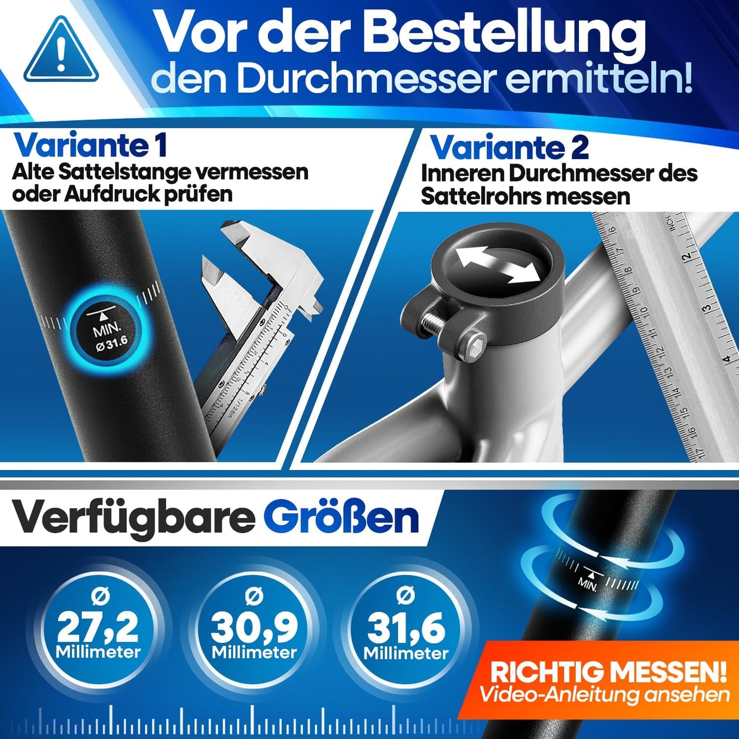 Nextcover Federnde Sattelstütze 27,2 mm – Comfort-Spring – Aluminium – Schwarz