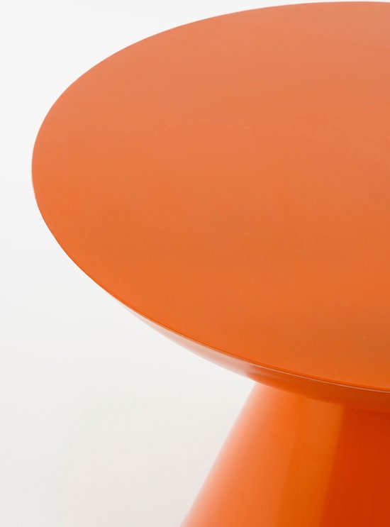 Mica Decorations Celise Beistelltisch - H44 x Ø59 cm - Metall - Orange