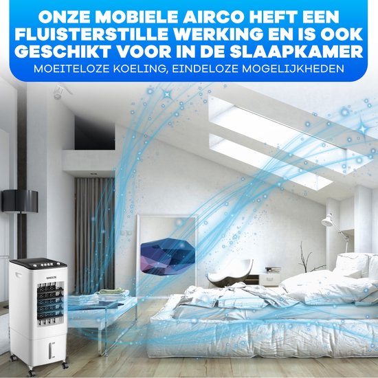 Breeze Air Cooler für das Schlafzimmer - Mobiler Luftkühler ohne Ablassschlauch