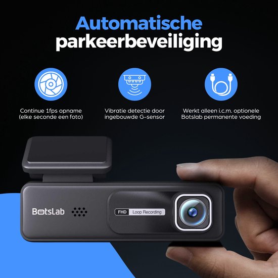 Botslab HK30 Pro 2K WLAN-Dashcam – 2K-Auflösung – WLAN mit App – 140-Grad-Blickwinkel – Parkmodus – Dashcam für das Auto