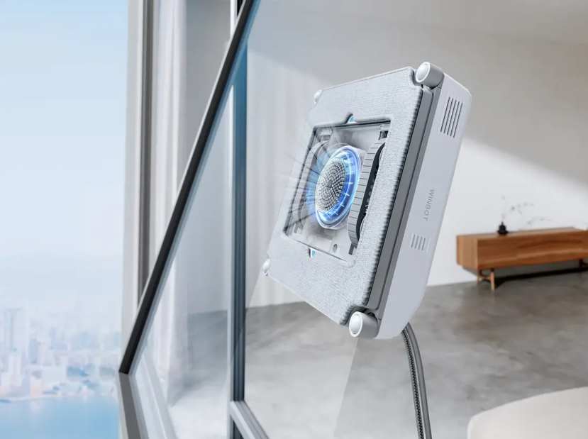 Ecovacs – Winbot Mini Fensterreinigungsroboter – Weiß – 21,5 x 21,5 x 5,5 cm