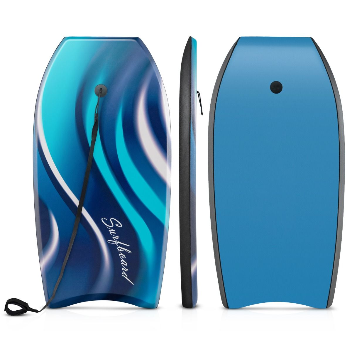 Coast Lightweight Bodyboard 104x52 cm - Blau - Boogieboard mit EPS Kern & HDPE Boden für Jugendliche und Erwachsene