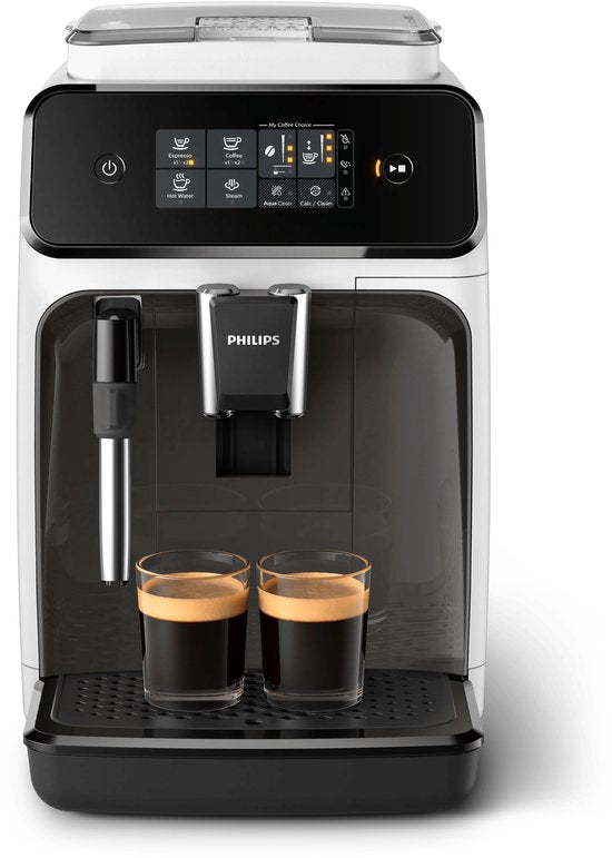 Philips 1200 Serie – EP1223/00 – Vollautomatische Espressomaschine – Vollautomatische Kaffeemaschine – 15 bar – Weiß