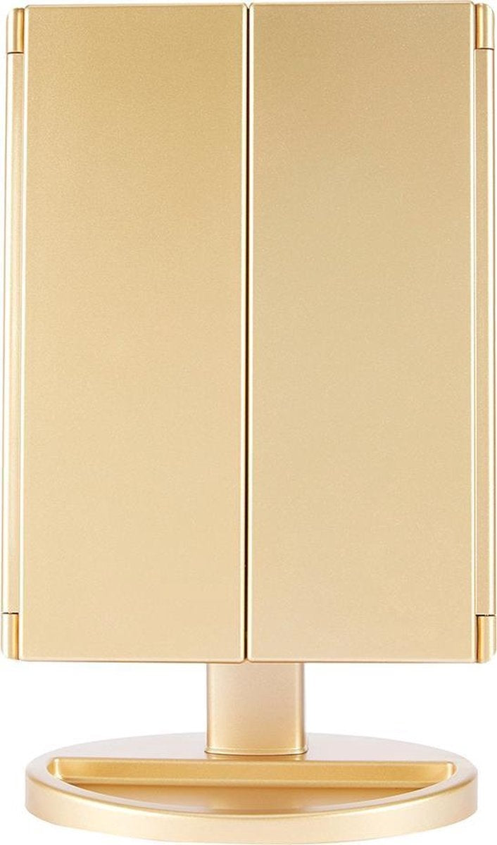 Fuegobird Schminkspiegel mit Beleuchtung - dimmbar - Waschtisch - für Make-up - inkl. 10x Vergrößerung - mit Organizer - LED