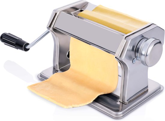 alpina Nudelmaschine, manuell – Edelstahl – Tischklemme – Spaghetti, Ravioli, Lasagne