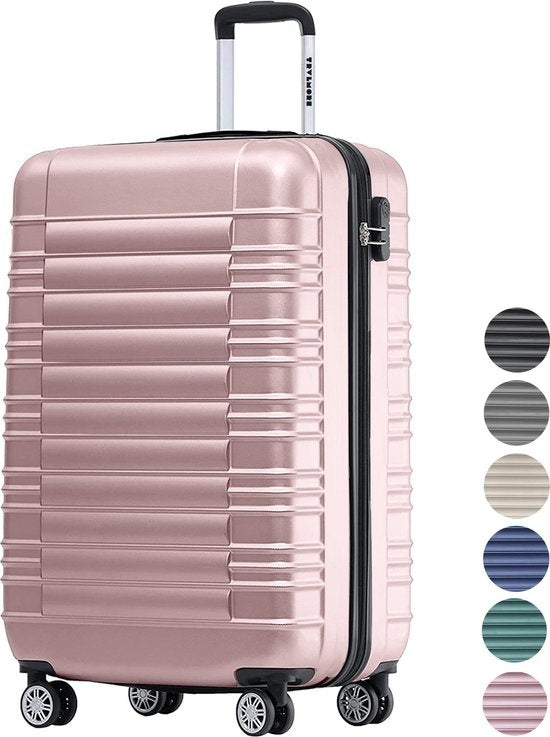 TRVLMORE - Koffer - Handgepäck - 54x36x20cm - 38L - Rose gold