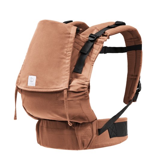 Stokke Limas Carrier Flex, Terrakotta – Version 2023 (OCS) – Babytrage mit Schnallenverschluss – Drei Tragevarianten – Geeignet für Babys ab 1 Monat/4 kg bis 20 kg