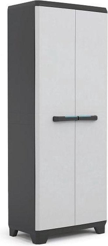 Kis Linearer Lagerschrank hoch 68x173x39 cm - Grau/Schwarz