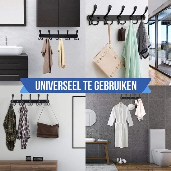 Avalo GarderobenstÃƒ?nder Wandgarderobe schwarz Ã¢â‚¬" GarderobenstÃƒ?nder mit Kleiderhaken Ã¢â‚¬" HÃƒ?ngender Haken KleiderbÃƒ?gel