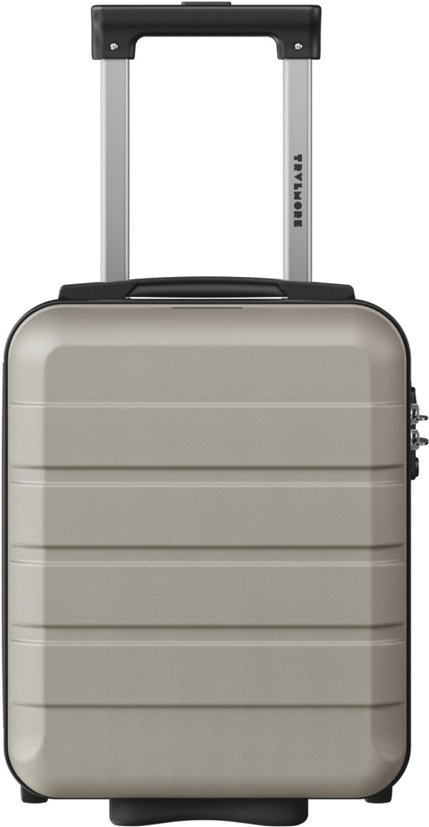TRVLMORE Handgepäckkoffer 40 x 30 x 20 cm – 24 l – Unter-dem-Sitz-Größe – TSA-Schloss – 2 Rollen – Champagner