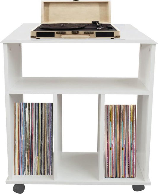 Lp vinyl aufbewahrung schrank - bücherregal - aufbewahrung zeitschriften bücher schallplatten - weiß