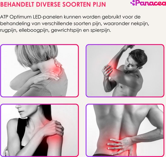 Panacea LED Rot- und Infrarotlampe Anti Age Collagen - Muskeln und Gelenke - Lichttherapie - Stress & Müdigkeit