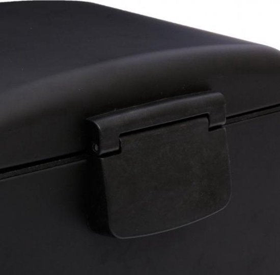 5Five Mülleimer aus Metall – Schwarz – 35 x 32 x 62 cm – 30 l
